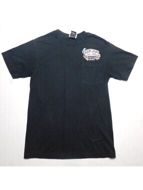 Ron Jon Surf Shop Cocoa Beach Florida Pocket T-Shirt Mens Small Black Beefy-T